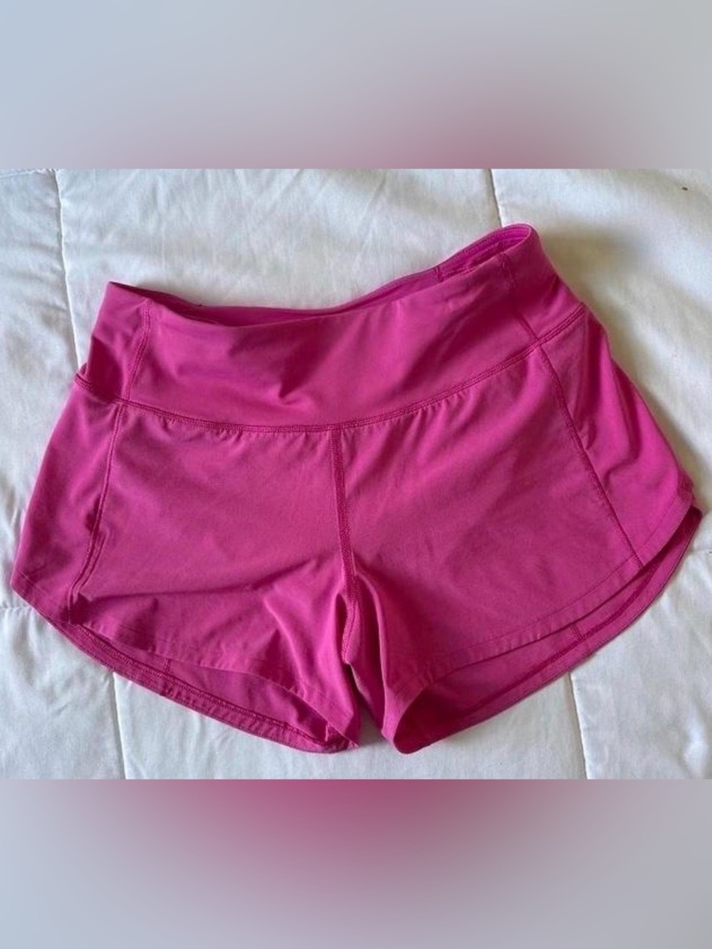 Lululemon sonic pink speed up shorts